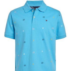 Tommy Hilfiger Little Boys Tommy Print Polo Shirt